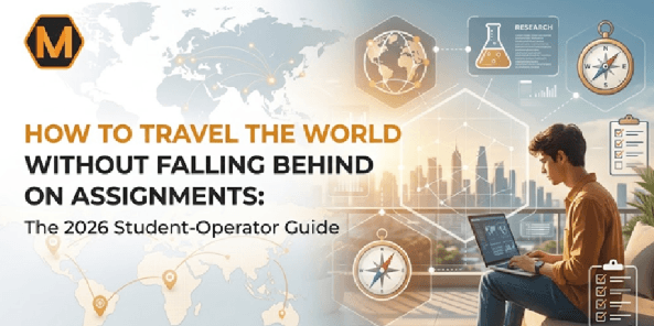 How to Travel the World Without Falling Behind on Assignments: The 2026 Student-Operator Guide
